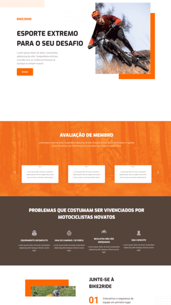 landing page
