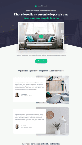 landing page