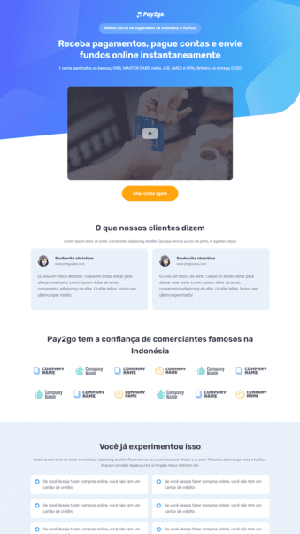 landing page